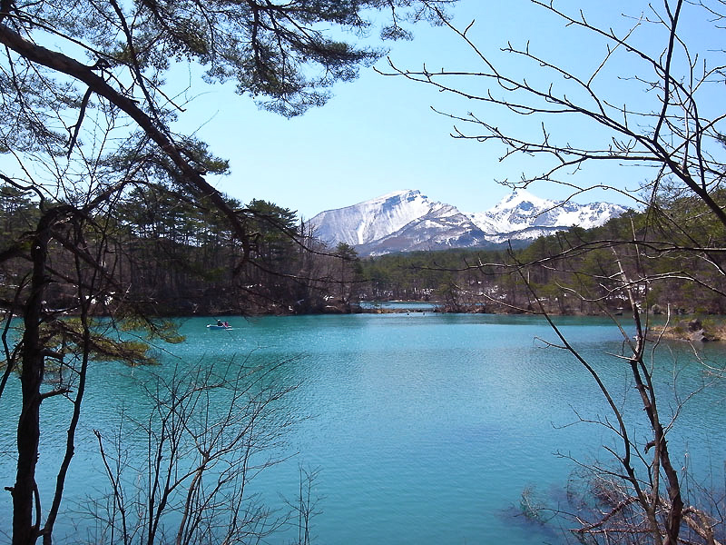 Goshiki-numa jezero, Fukušima, Japan
