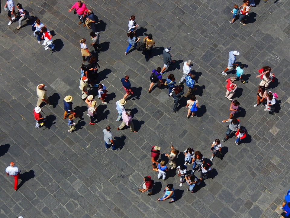 Firenca Italija Ljudi turisti