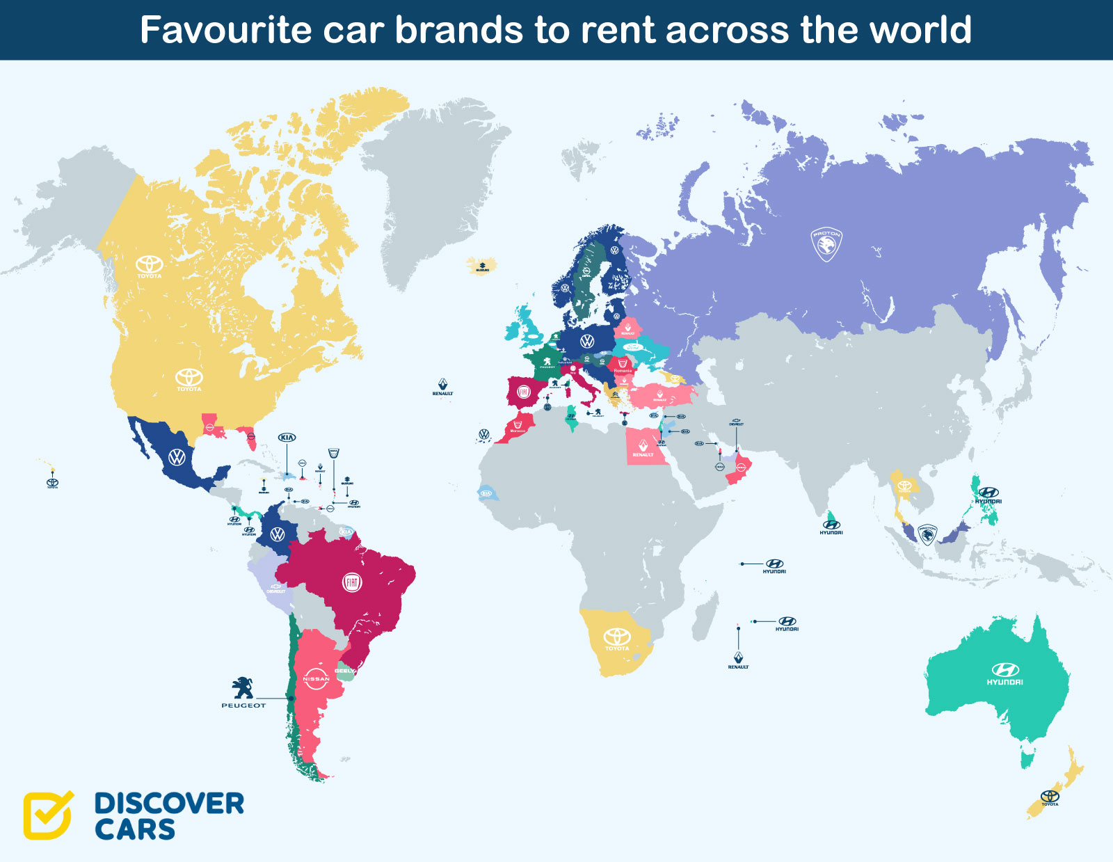 Najpopularnije marke automobila za rent-a-car