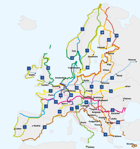 EuroVelo Biciklistička Mapa Za 2023. Godinu - Daljine.rs